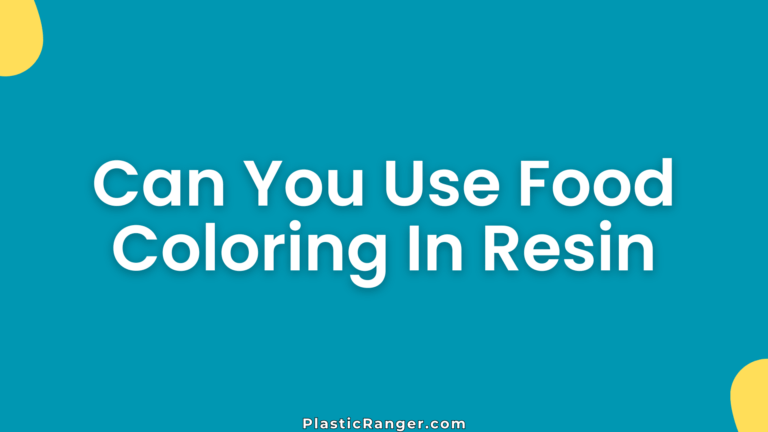 Can You Use Food Coloring In Resin