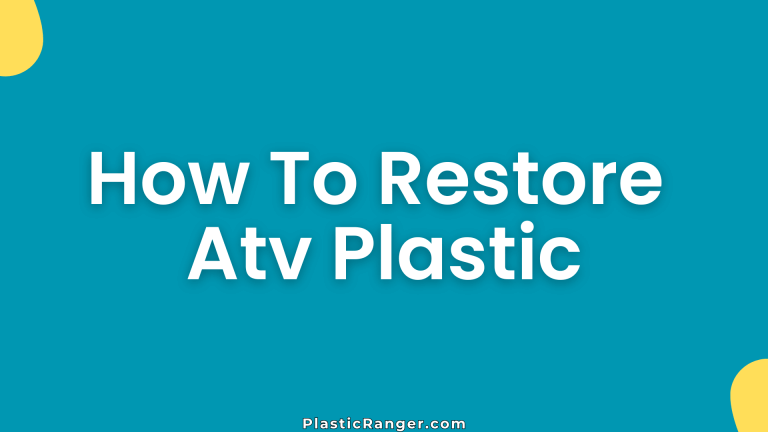 How To Restore Atv Plastic