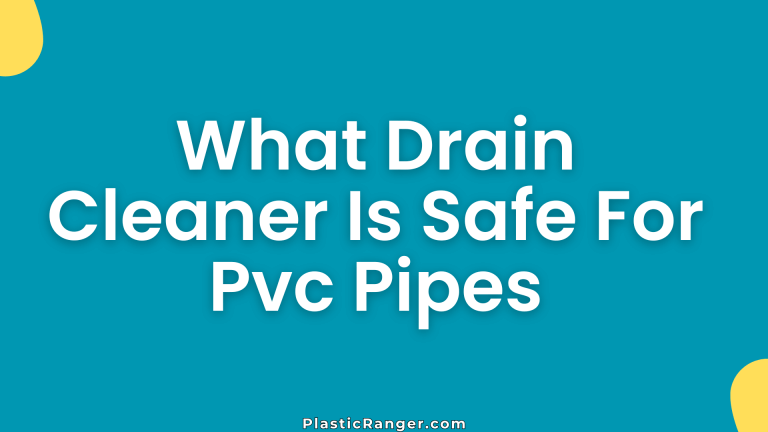 What Drain Cleaner Is Safe For Pvc Pipes