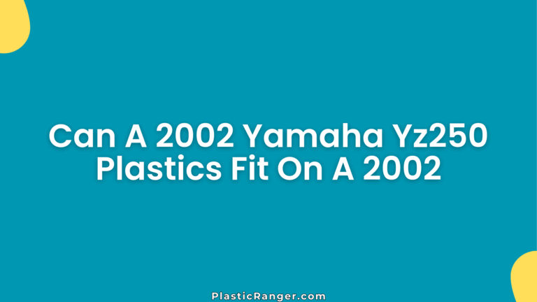 Can A Yamaha Yz250 Plastics Fit On A