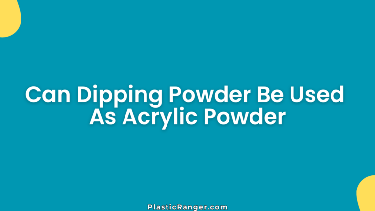 Can Dipping Powder Be Used As Acrylic Powder
