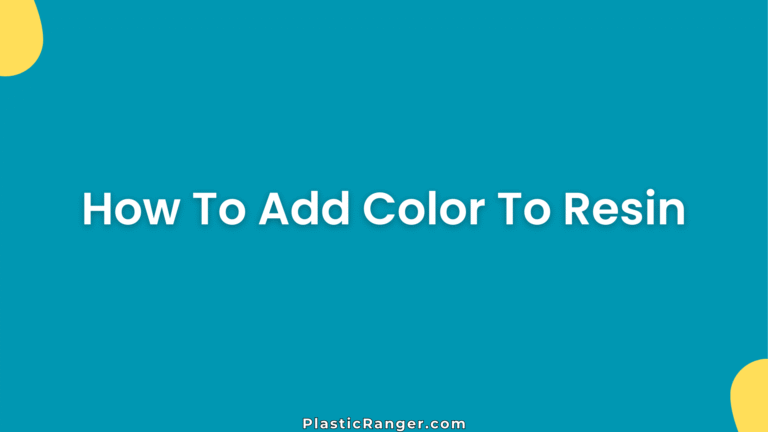 How To Add Color To Resin
