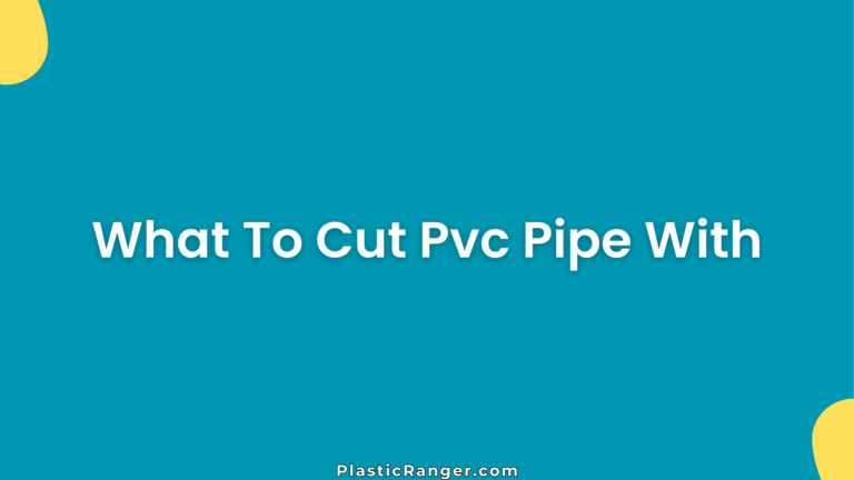 What To Cut Pvc Pipe With
