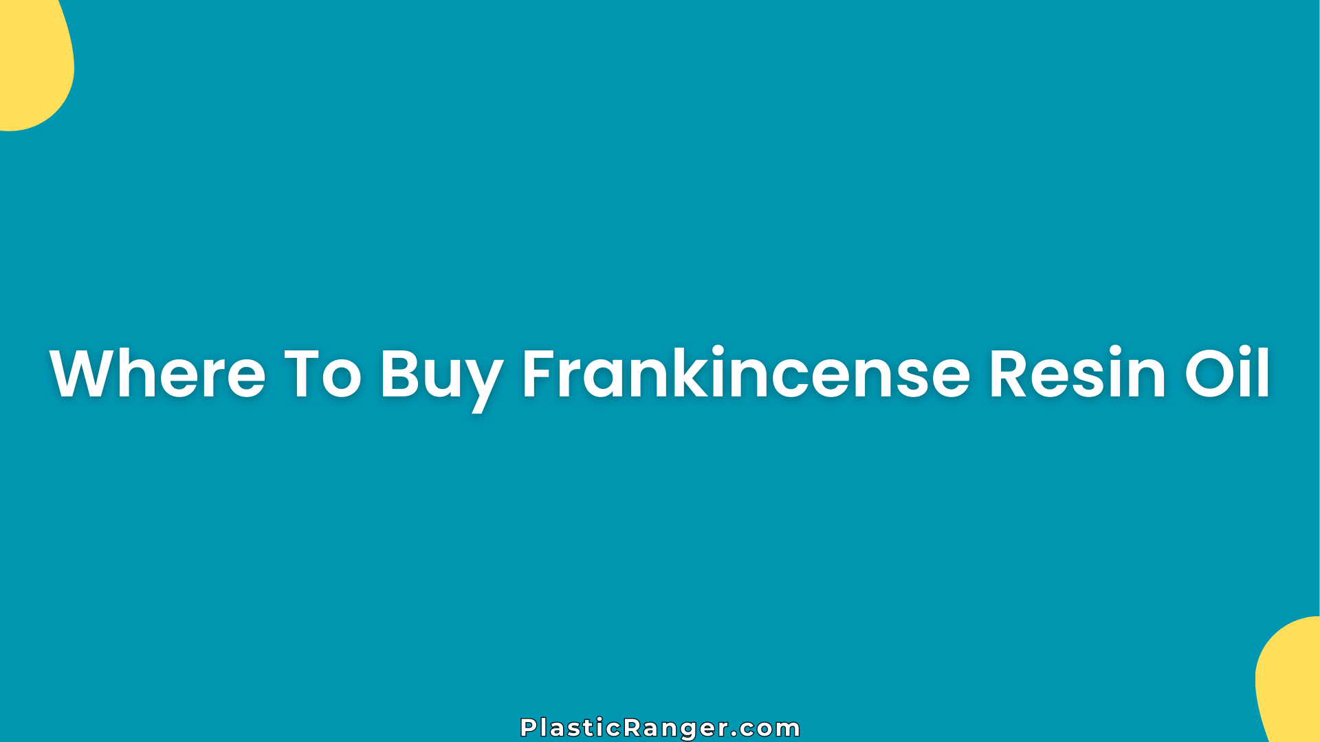 Where To Buy Frankincense Resin Oil