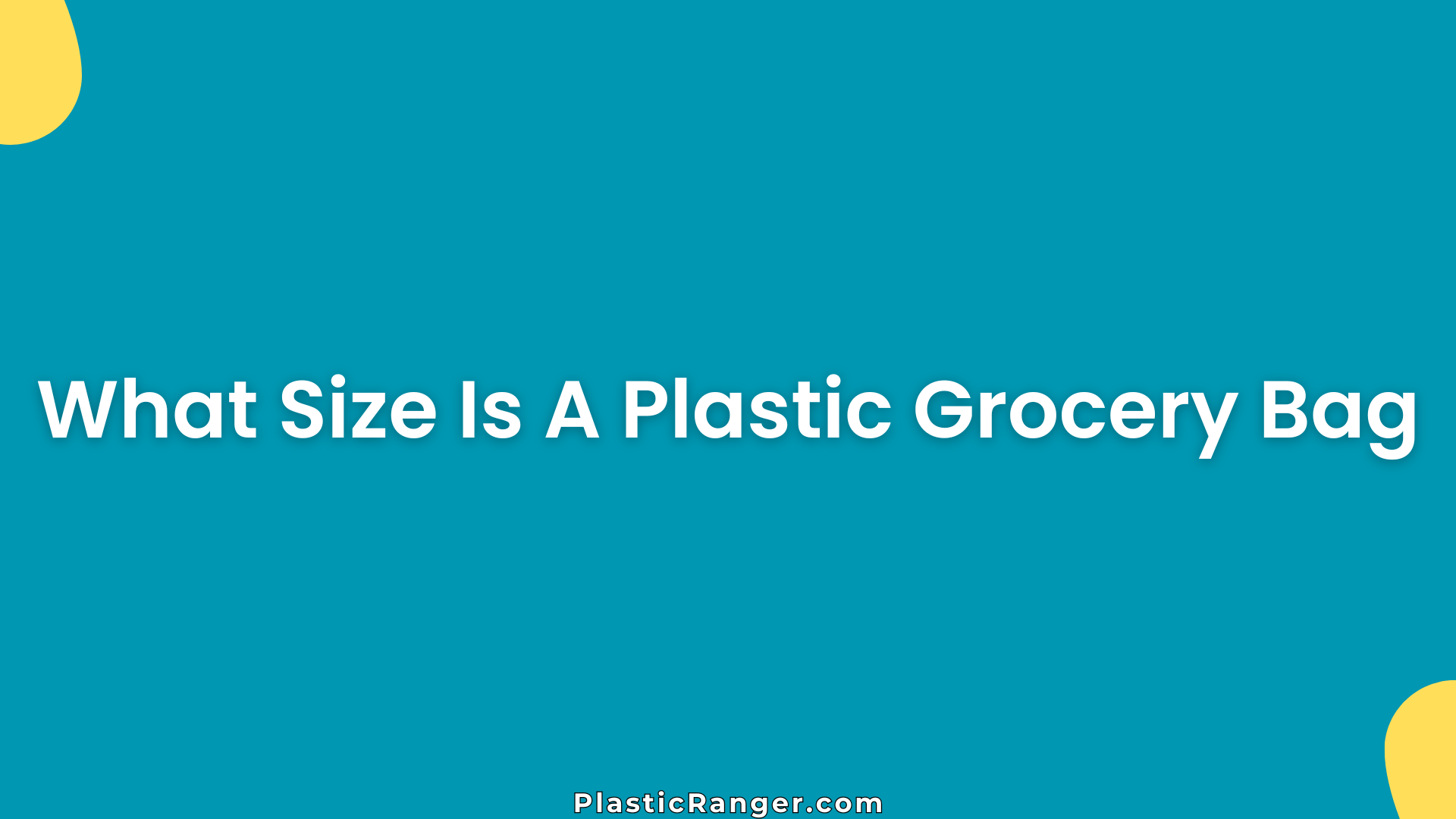 What Size Is A Plastic Grocery Bag