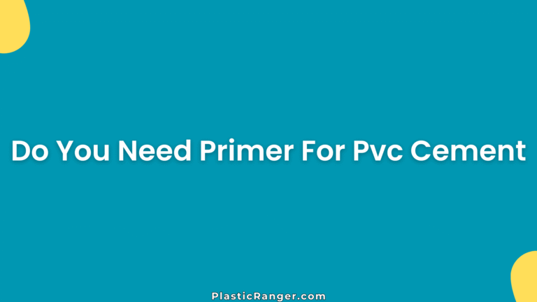 Do You Need Primer For Pvc Cement