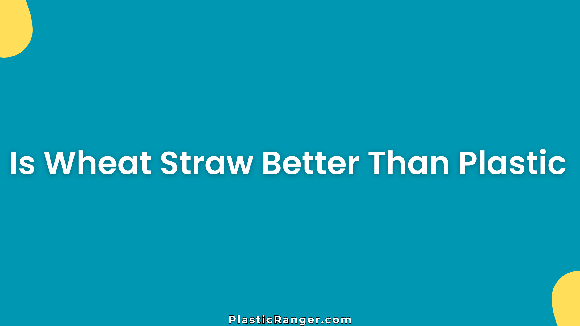 Is Wheat Straw Better Than Plastic