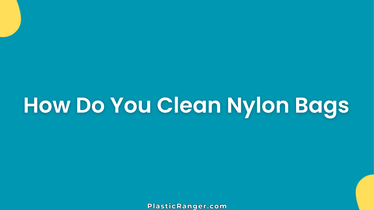 How Do You Clean Nylon Bags